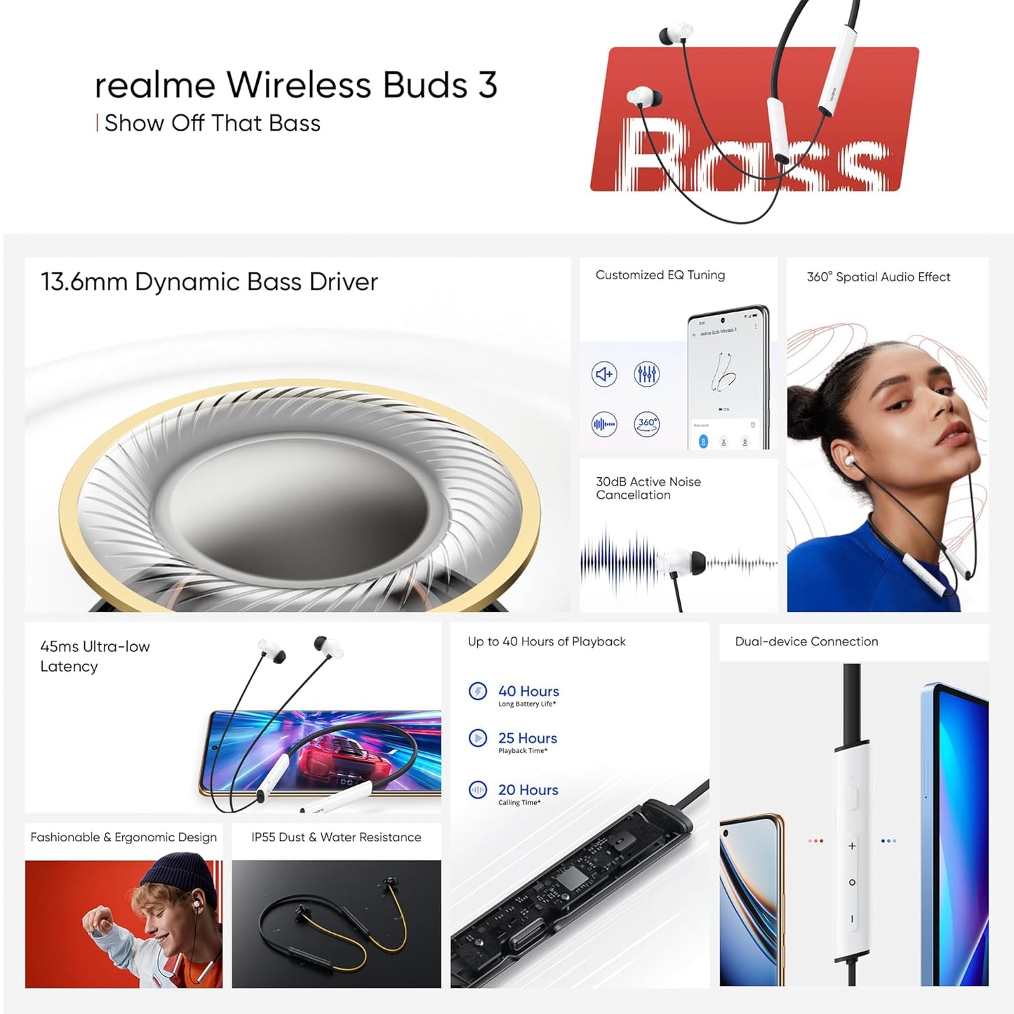 Realme Buds Wireless 3 In Ear Bluetooth Headphones
