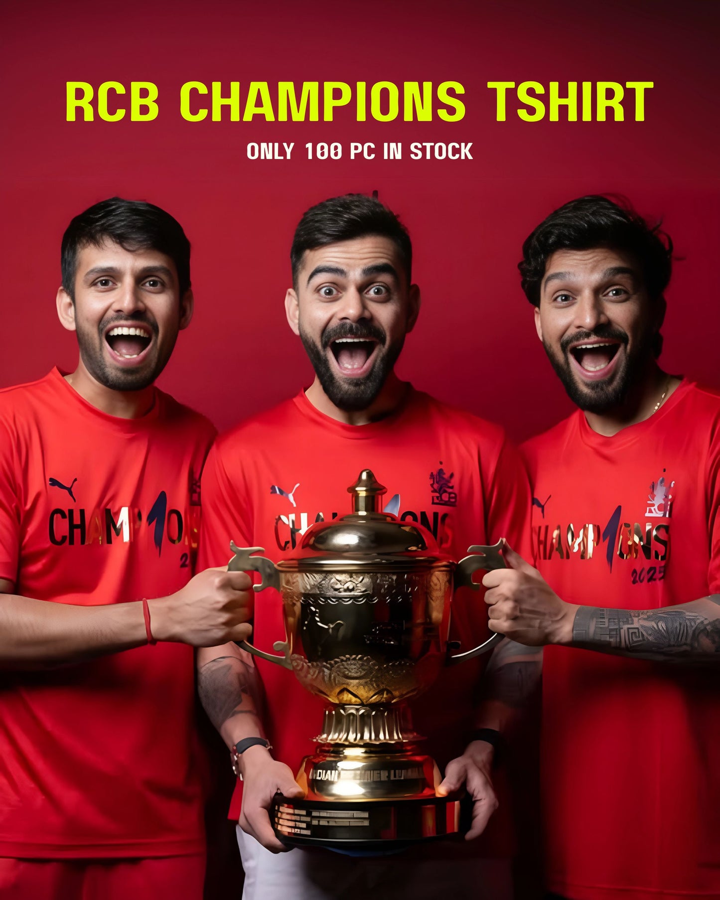 RCB CHAMPIONS TSHIRT 2025 - STREET SEVEN