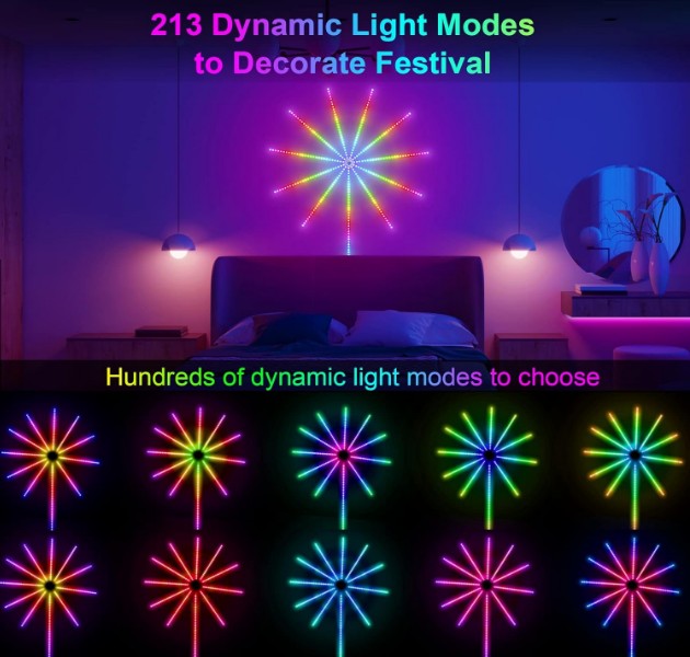 Firework LED Strip Light Launch Effect Music/Mic Sync | STREET SEVEN