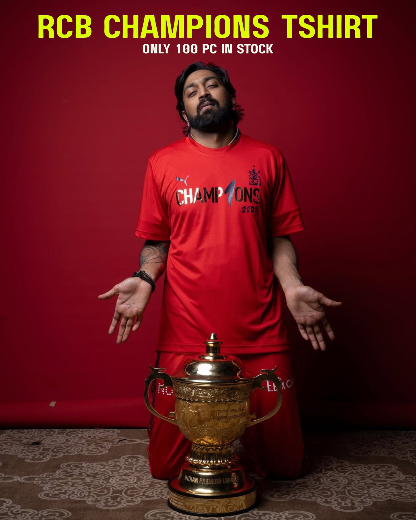 RCB CHAMPIONS TSHIRT 2025 - STREET SEVEN