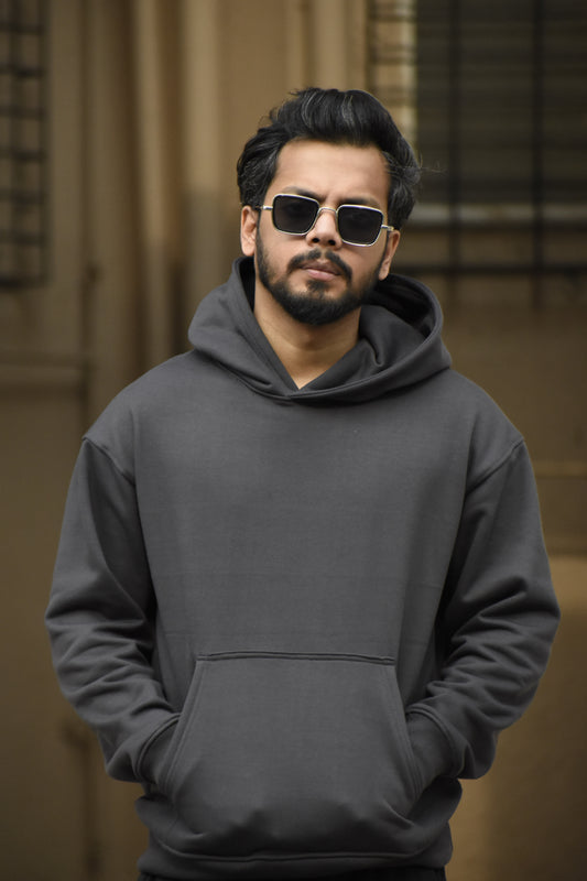 SOLIDS:Baggy Hoodie Oversized fit