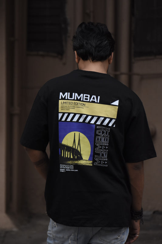 MUMBAI OVERSIZED HEAVYWEIGHT TSHIRT(DARK)