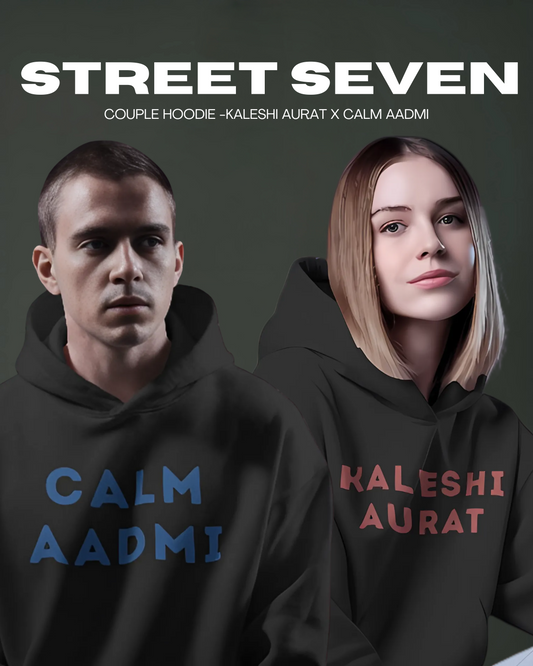 Calm Aadmi & Kaleshi Aurat - COUPLE HOODIE