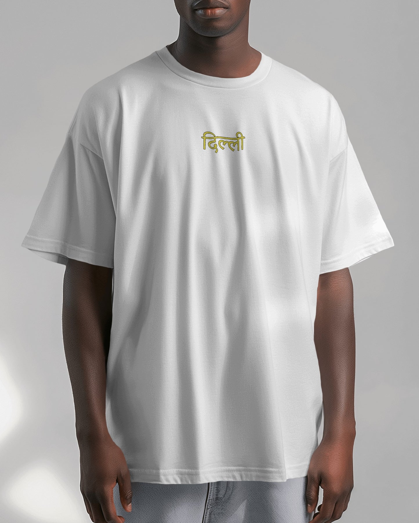 DELHI Oversized Heavyweight Tshirt White